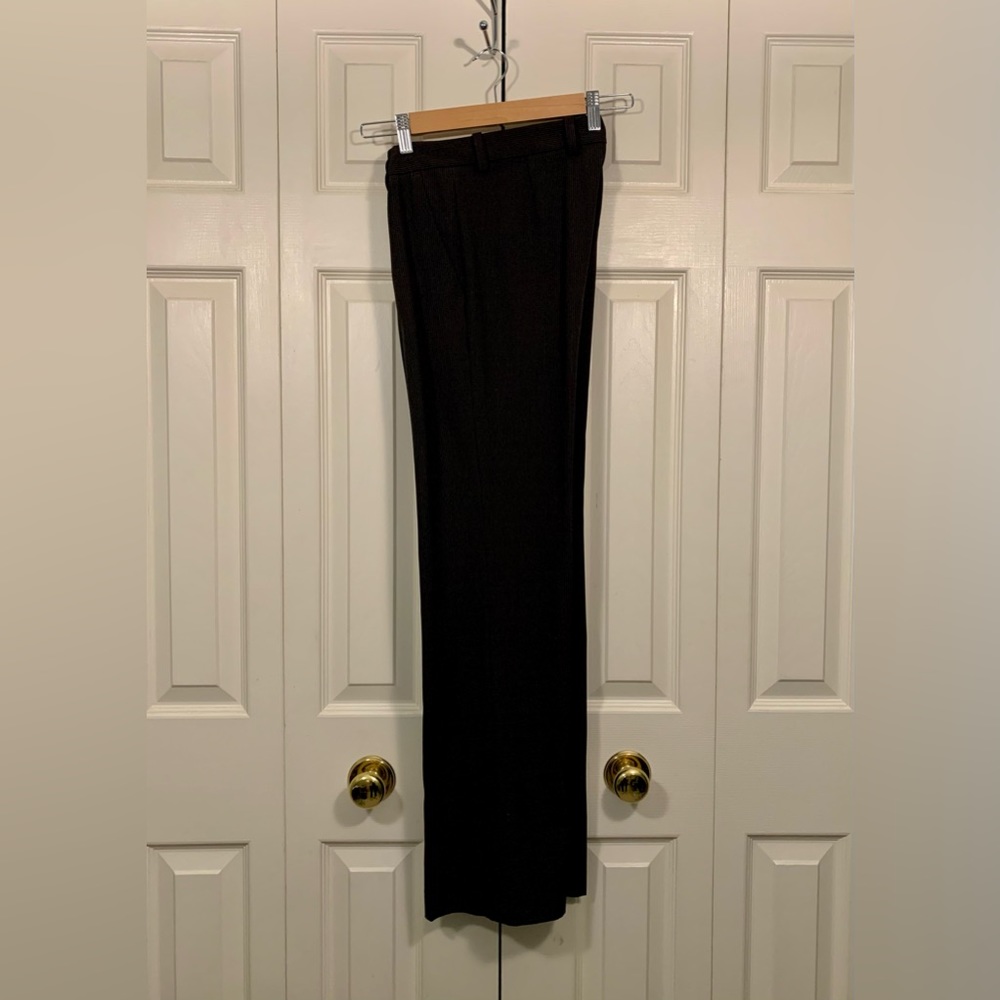🧳 Complete Dark Brown Pinstripe Suit Pants & Blazer 🧳 - Picture 4 of 11